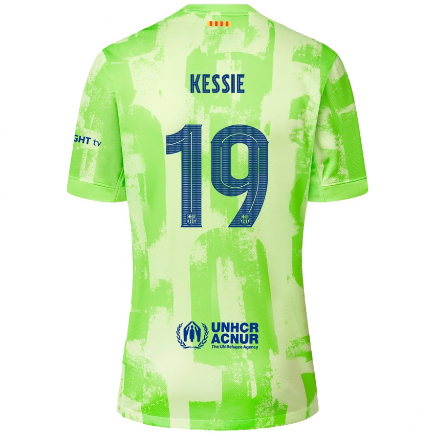 Dětské Franck Kessie #19 Vápno Třetí Hráčské Dresy 2024/25 Dres