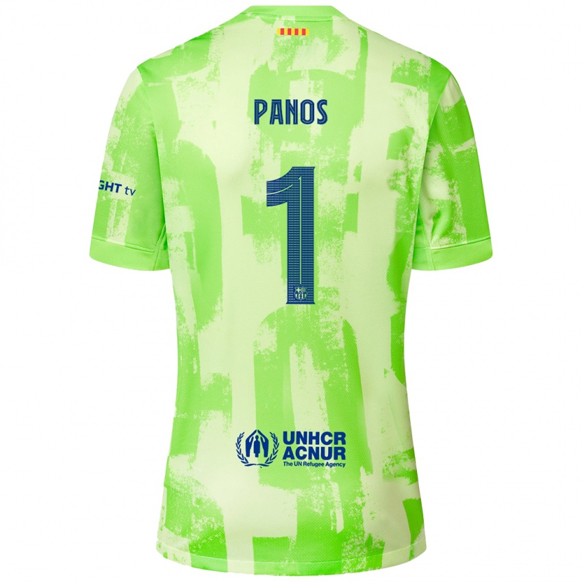 Dětské Sandra Panos #1 Vápno Třetí Hráčské Dresy 2024/25 Dres