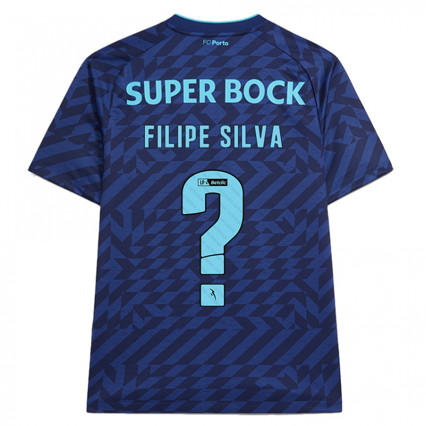 Dětské Filipe Silva #0 Námořnická Modř Třetí Hráčské Dresy 2024/25 Dres