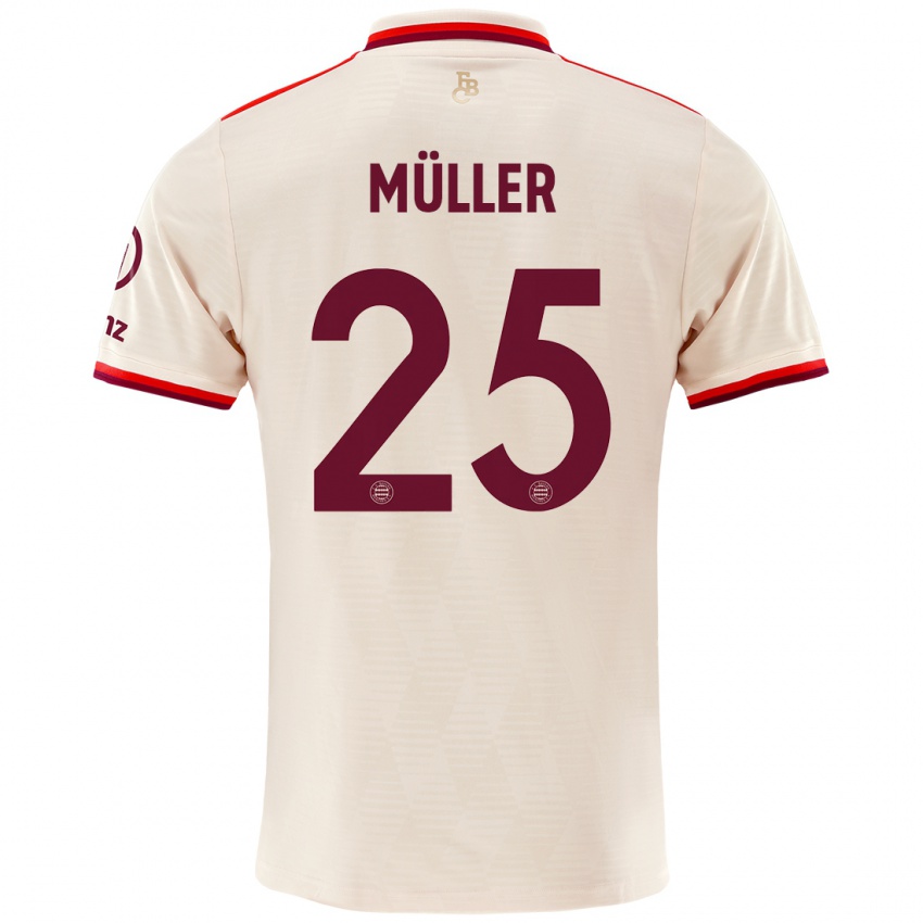 Dětské Thomas Muller #25 Prádlo Třetí Hráčské Dresy 2024/25 Dres