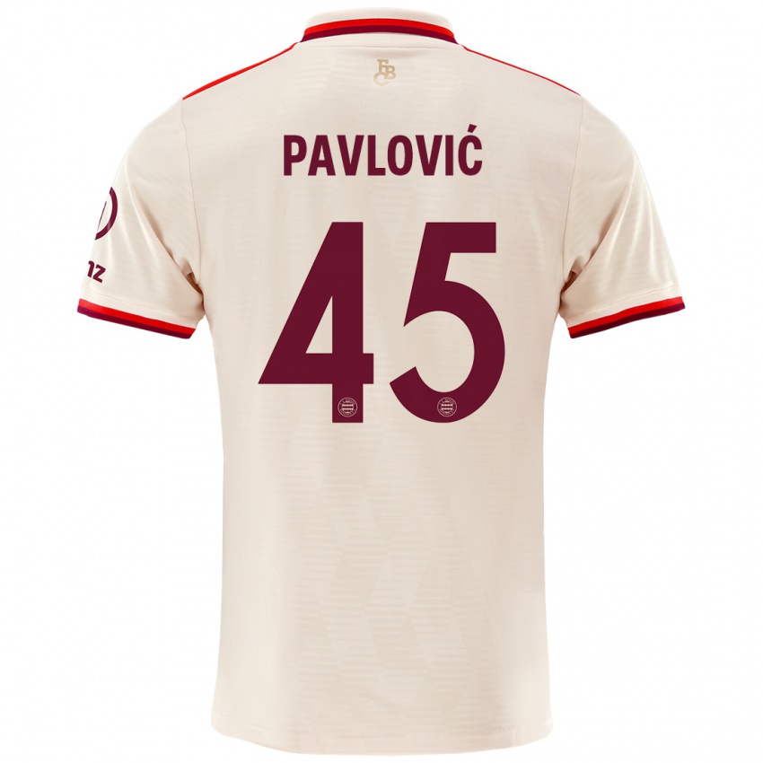 Dětské Aleksandar Pavlovic #45 Prádlo Třetí Hráčské Dresy 2024/25 Dres