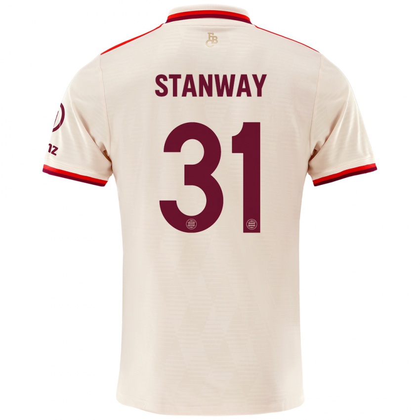 Dětské Georgia Stanway #31 Prádlo Třetí Hráčské Dresy 2024/25 Dres