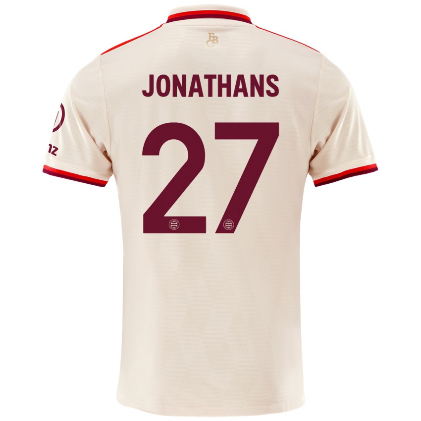 Dětské David Jonathans #27 Prádlo Třetí Hráčské Dresy 2024/25 Dres