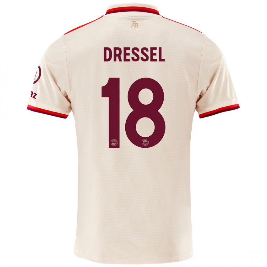 Dětské Timon Dressel #18 Prádlo Třetí Hráčské Dresy 2024/25 Dres