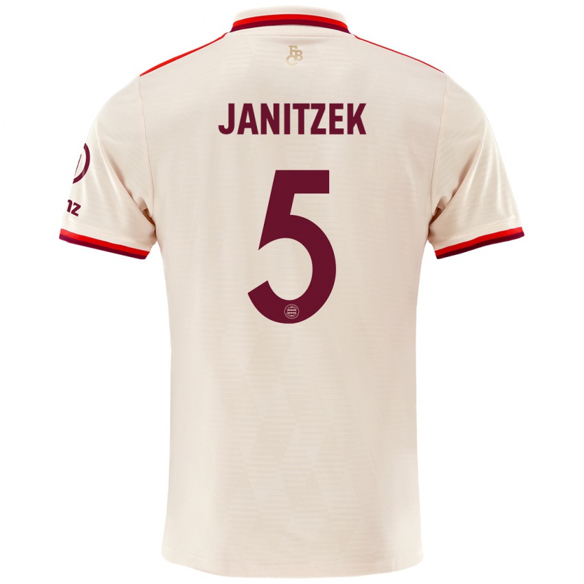 Dětské Justin Janitzek #5 Prádlo Třetí Hráčské Dresy 2024/25 Dres