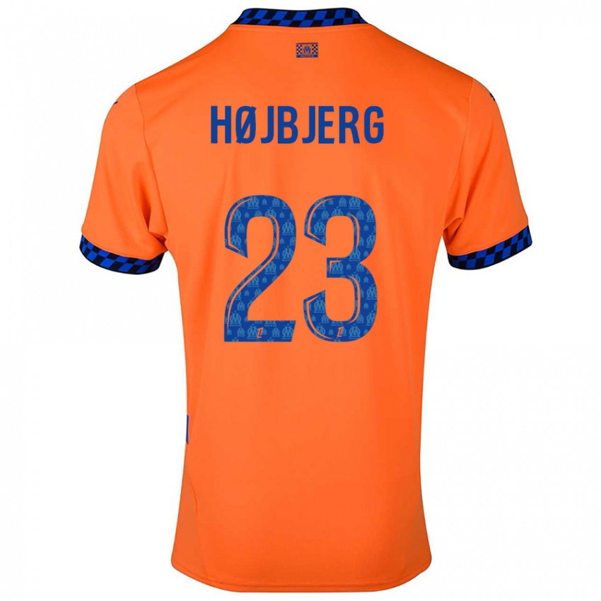 Dětské Pierre Emile Hojbjerg #23 Oranžová Tmavě Modrá Třetí Hráčské Dresy 2024/25 Dres