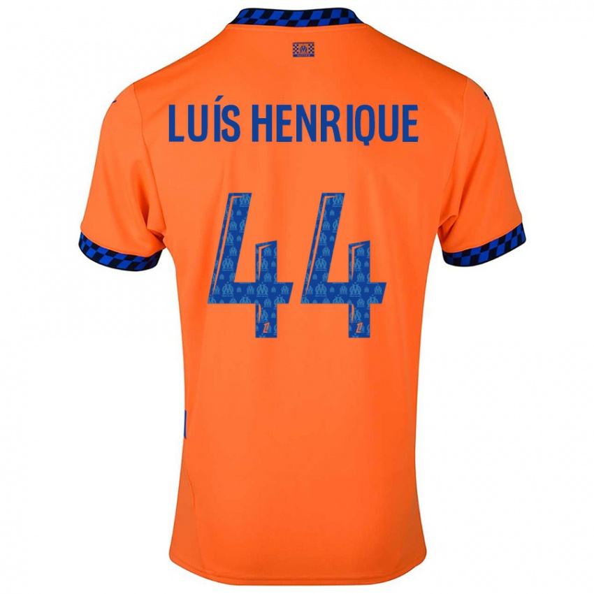 Dětské Luis Henrique #44 Oranžová Tmavě Modrá Třetí Hráčské Dresy 2024/25 Dres