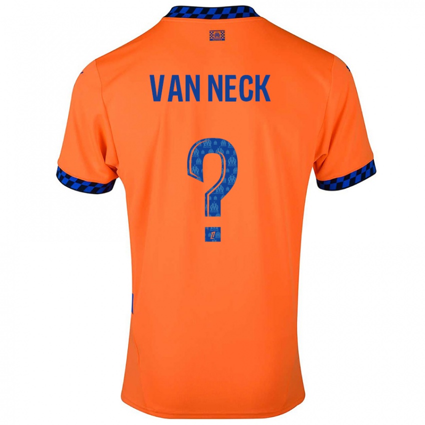 Dětské Jelle Van Neck #0 Oranžová Tmavě Modrá Třetí Hráčské Dresy 2024/25 Dres