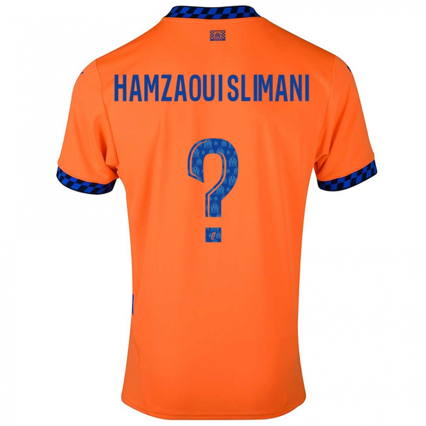 Dětské Hilan Hamzaoui Slimani #0 Oranžová Tmavě Modrá Třetí Hráčské Dresy 2024/25 Dres