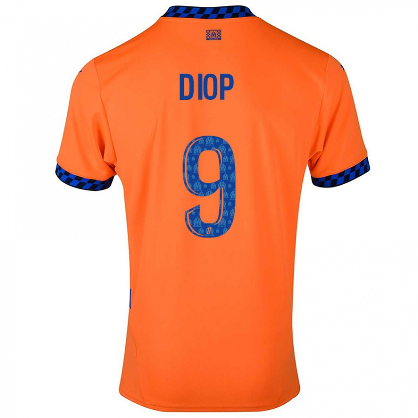 Dětské Mama Diop #9 Oranžová Tmavě Modrá Třetí Hráčské Dresy 2024/25 Dres