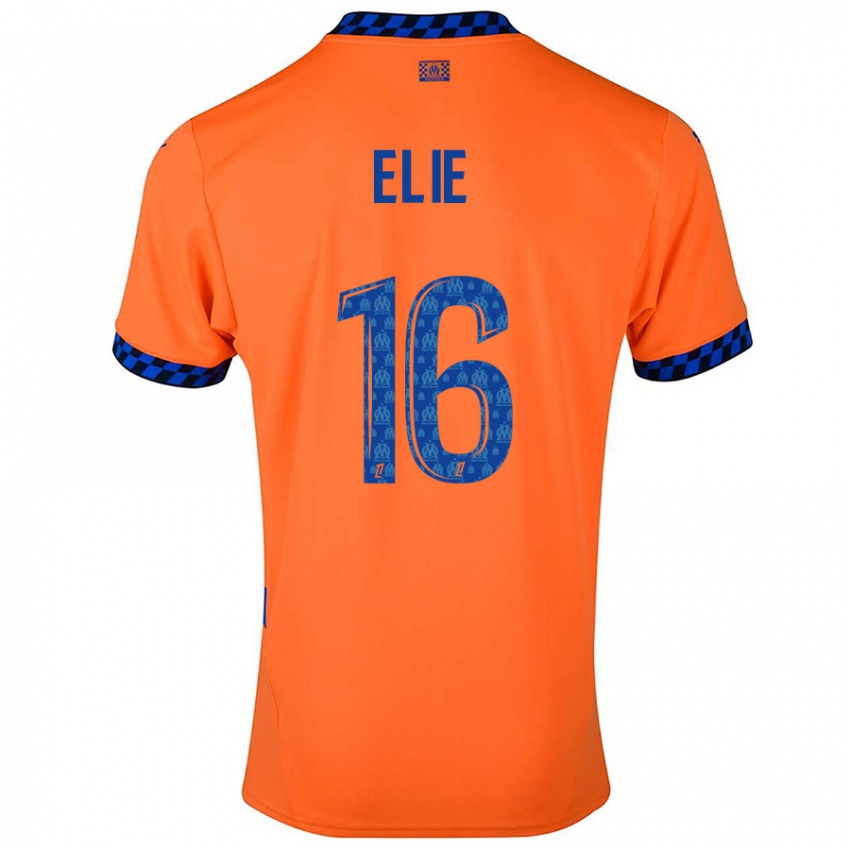 Dětské Anaïs Elie #16 Oranžová Tmavě Modrá Třetí Hráčské Dresy 2024/25 Dres