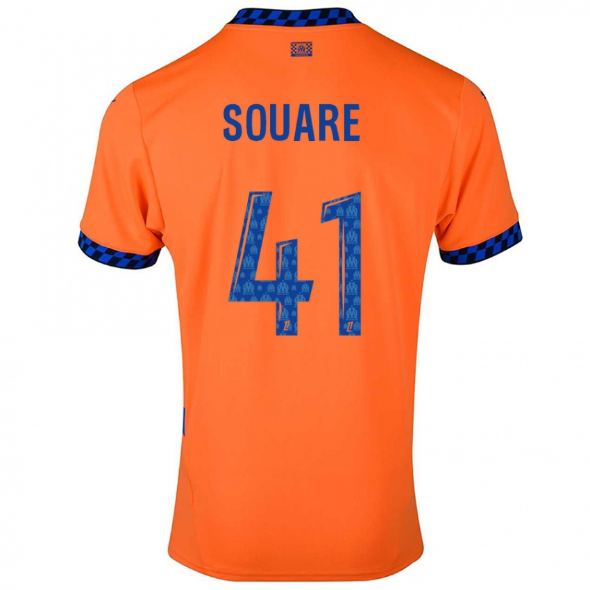 Dětské Cheick Souare #41 Oranžová Tmavě Modrá Třetí Hráčské Dresy 2024/25 Dres