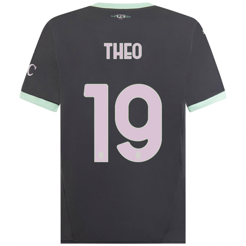 Dětské Theo Hernandez #19 Šedá Třetí Hráčské Dresy 2024/25 Dres