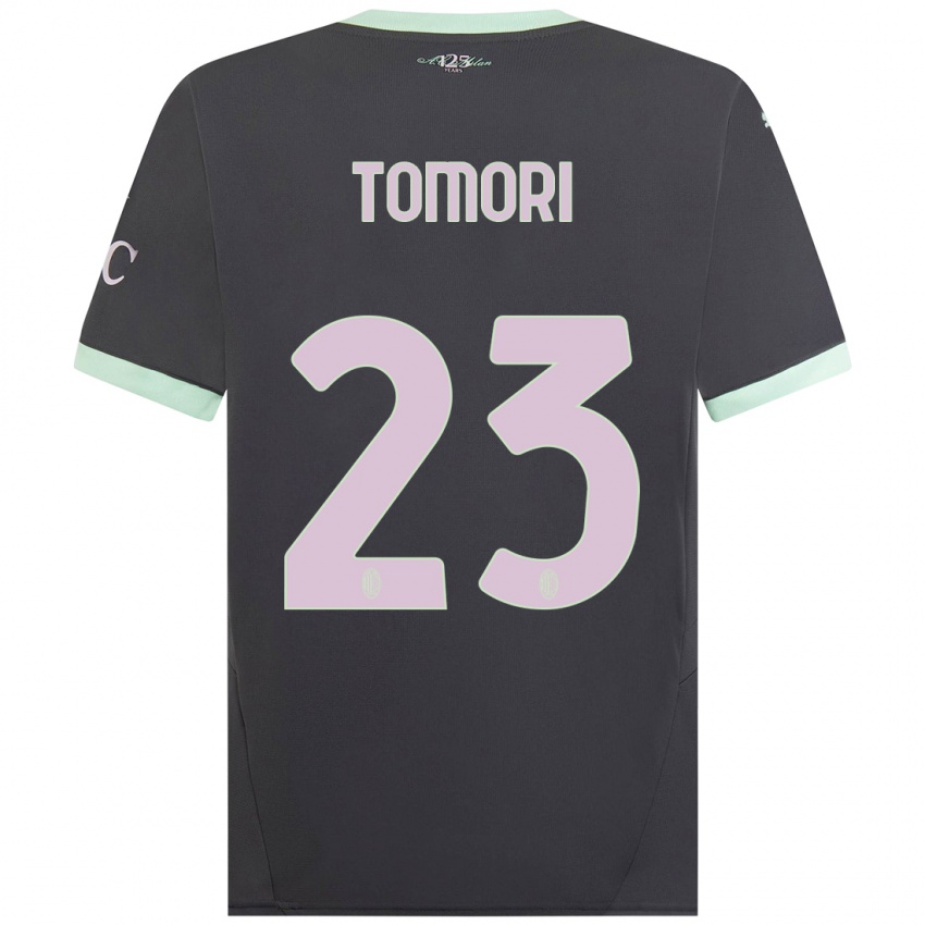 Dětské Fikayo Tomori #23 Šedá Třetí Hráčské Dresy 2024/25 Dres