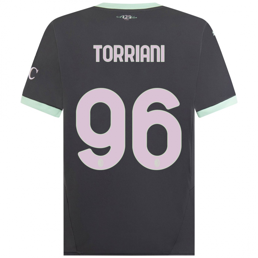 Dětské Lorenzo Torriani #96 Šedá Třetí Hráčské Dresy 2024/25 Dres