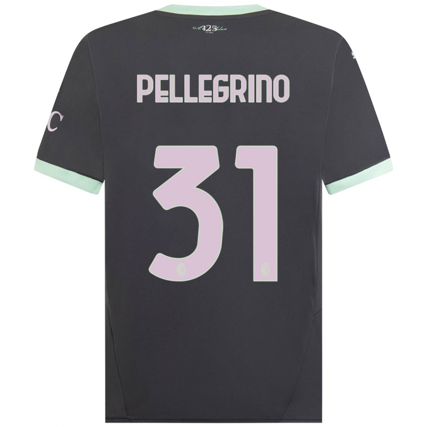 Dětské Marco Pellegrino #31 Šedá Třetí Hráčské Dresy 2024/25 Dres