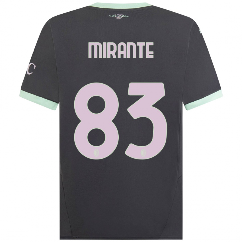 Dětské Antonio Mirante #83 Šedá Třetí Hráčské Dresy 2024/25 Dres