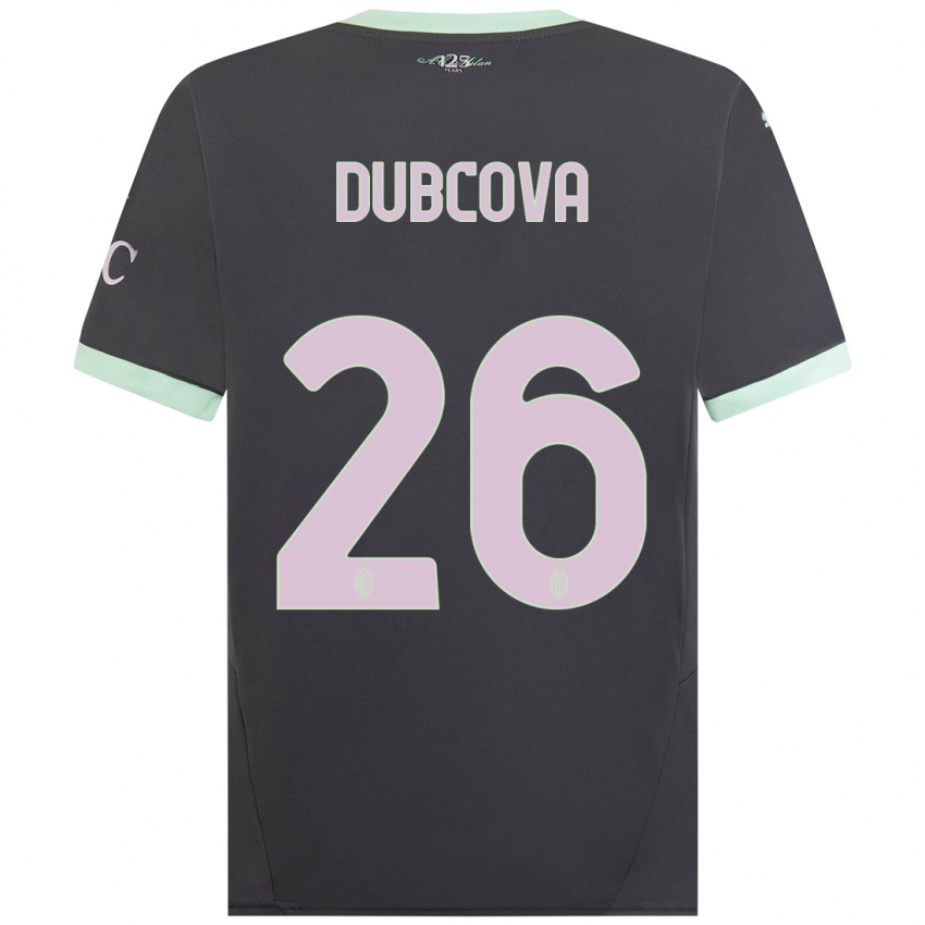 Dětské Michaela Dubcova #26 Šedá Třetí Hráčské Dresy 2024/25 Dres