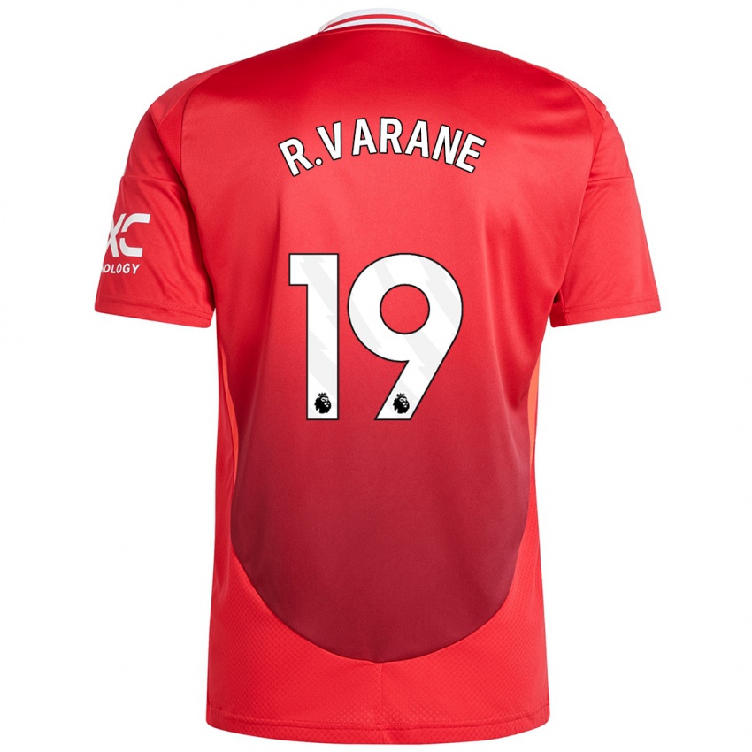 Pánské Raphael Varane #19 Jasně Červená Domů Hráčské Dresy 2024/25 Dres