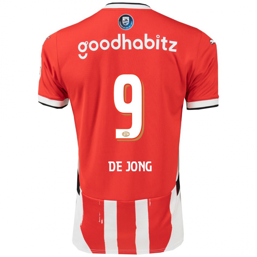 Pánské Luuk De Jong #9 Červená Bílá Domů Hráčské Dresy 2024/25 Dres