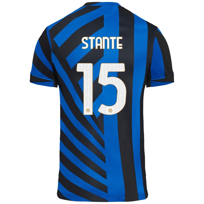 Pánské Francesco Stante #15 Modrá Černá Domů Hráčské Dresy 2024/25 Dres