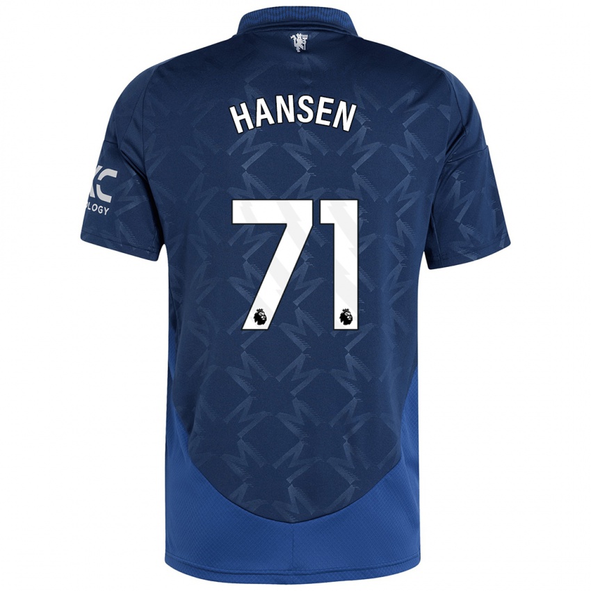 Pánské Isak Hansen-Aaroen #71 Indigo Daleko Hráčské Dresy 2024/25 Dres