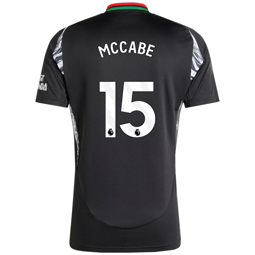 Pánské Katie Mccabe #15 Černý Daleko Hráčské Dresy 2024/25 Dres