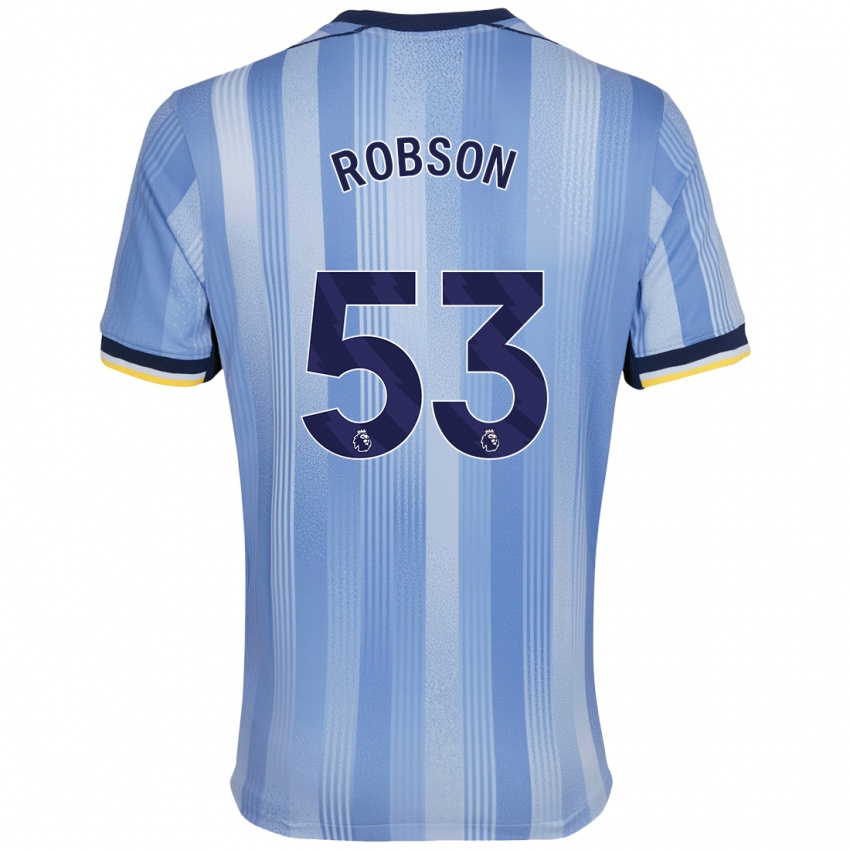 Pánské Max Robson #53 Světle Modrá Daleko Hráčské Dresy 2024/25 Dres