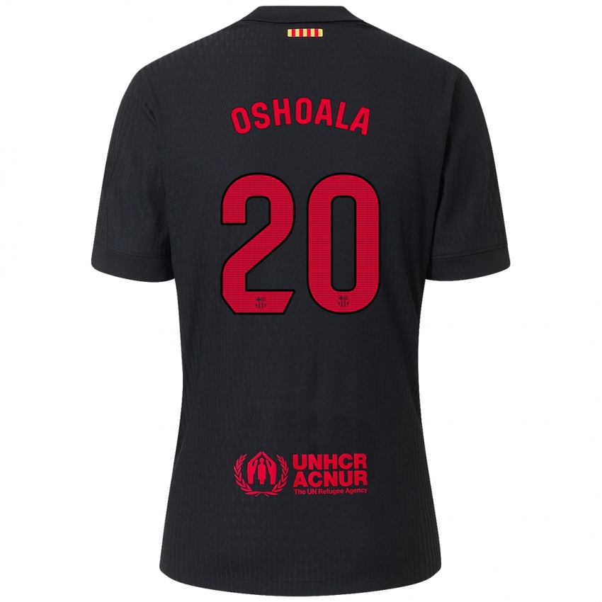 Pánské Asisat Oshoala #20 Černá Červená Daleko Hráčské Dresy 2024/25 Dres