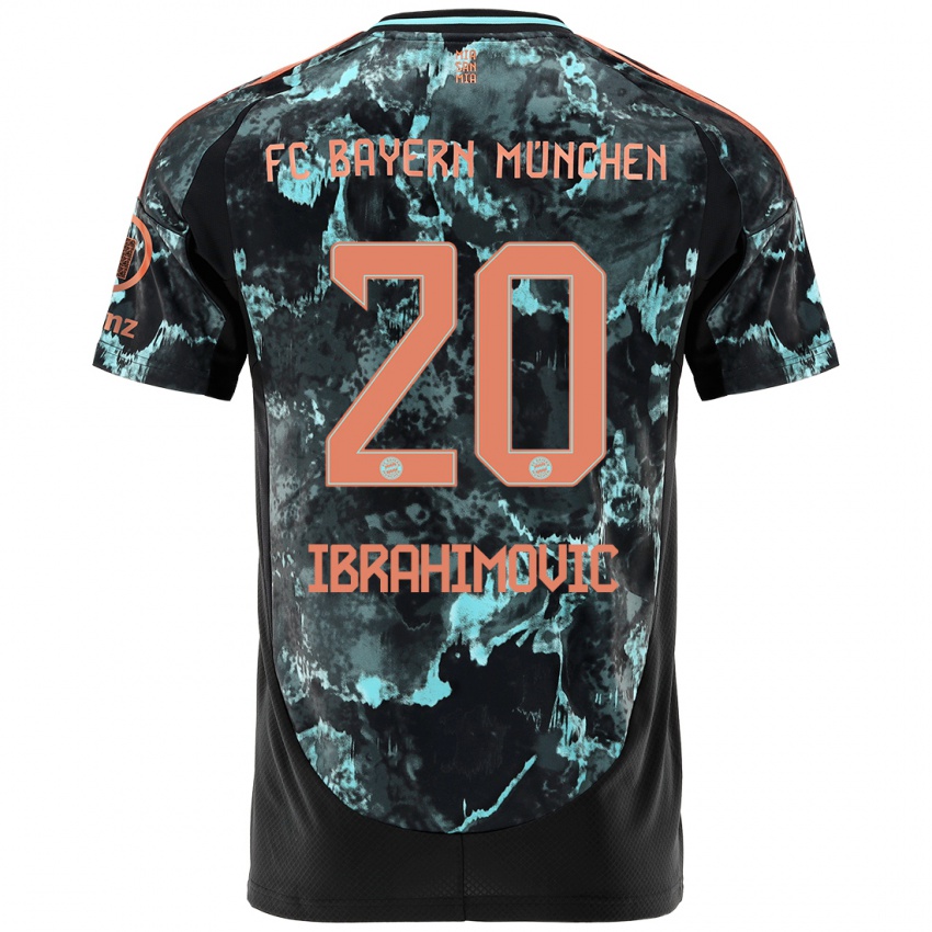 Pánské Arijon Ibrahimovic #20 Černý Daleko Hráčské Dresy 2024/25 Dres