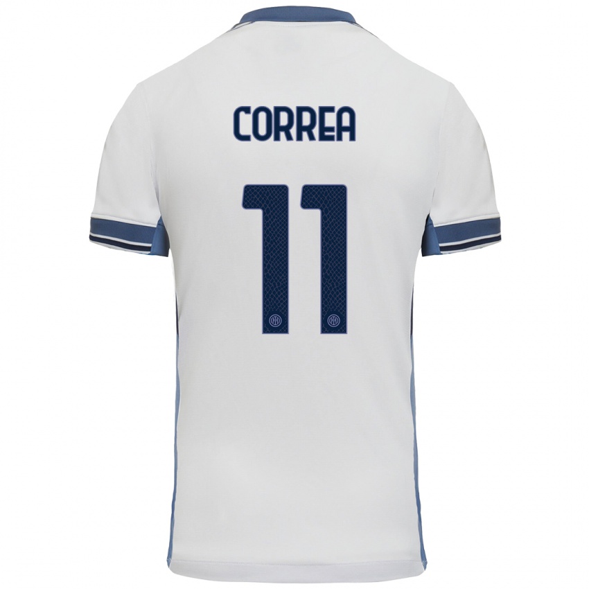 Pánské Joaquin Correa #11 Bílá Šedá Daleko Hráčské Dresy 2024/25 Dres