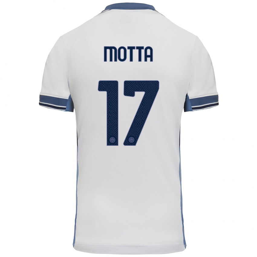 Pánské Matteo Motta #17 Bílá Šedá Daleko Hráčské Dresy 2024/25 Dres