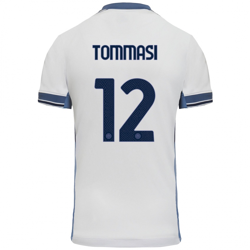 Pánské Francesco Tommasi #12 Bílá Šedá Daleko Hráčské Dresy 2024/25 Dres