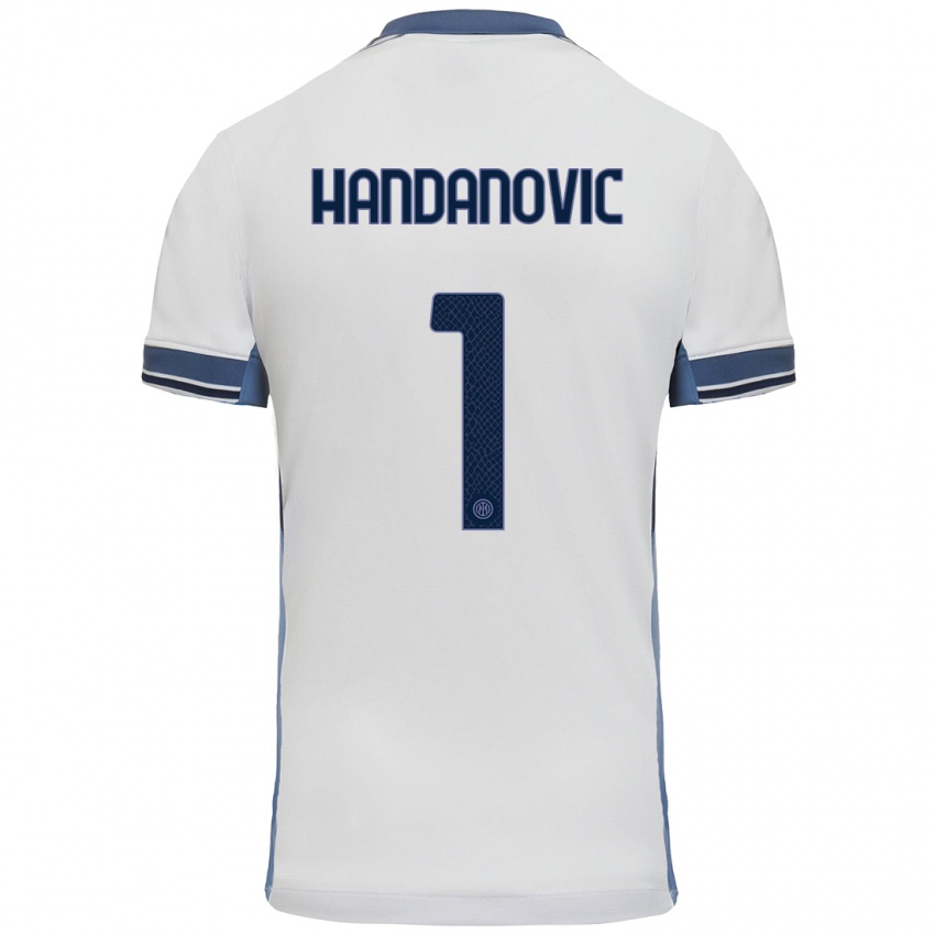 Pánské Samir Handanovic #1 Bílá Šedá Daleko Hráčské Dresy 2024/25 Dres