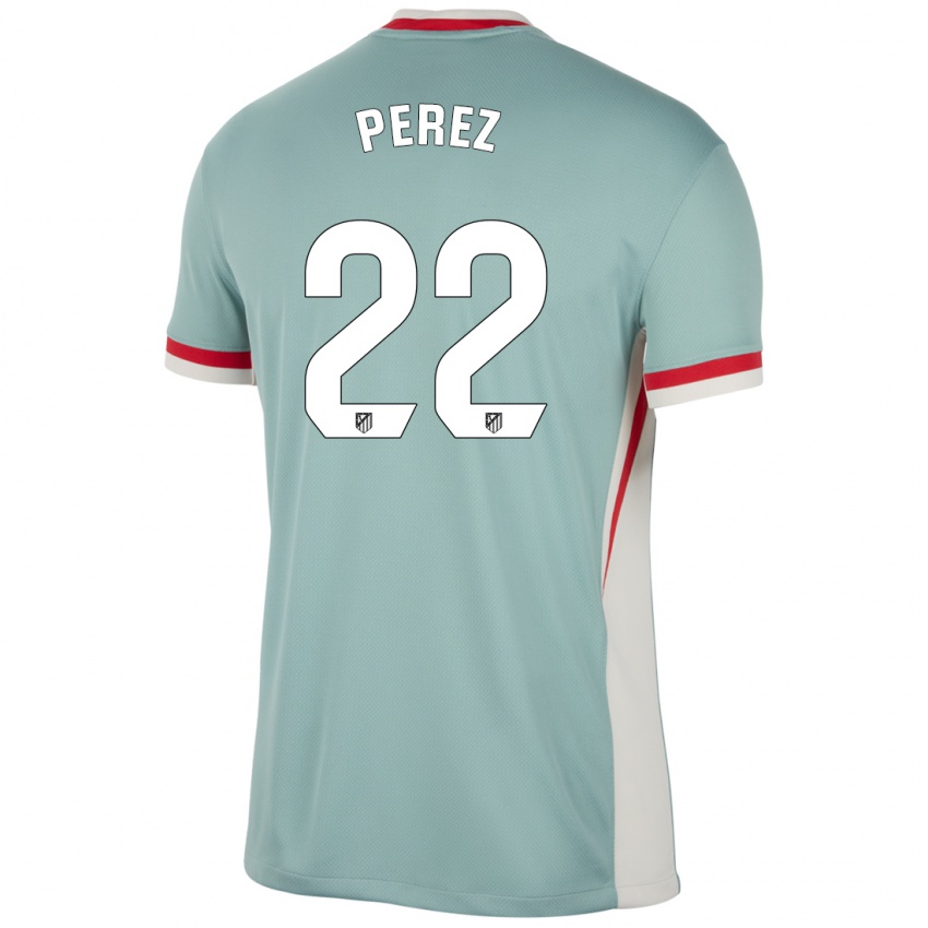 Pánské Pablo Perez #22 Světle Béžově Modrá Daleko Hráčské Dresy 2024/25 Dres