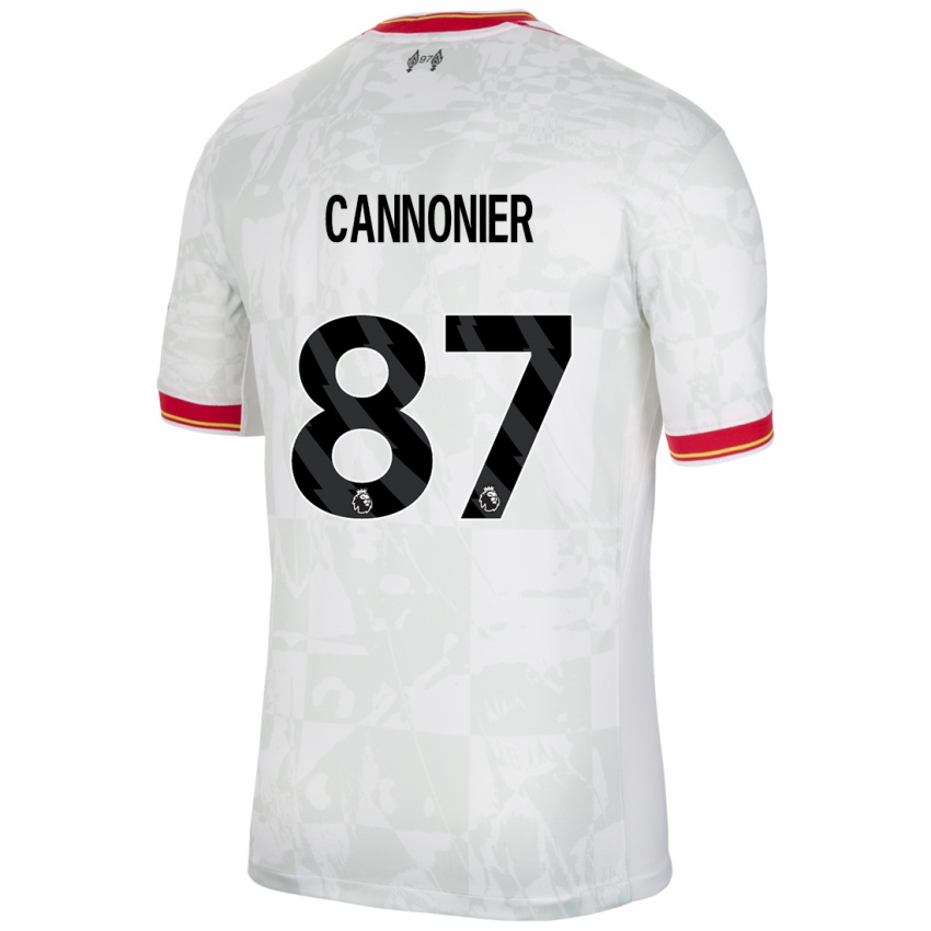 Pánské Oakley Cannonier #87 Bílá Červená Černá Třetí Hráčské Dresy 2024/25 Dres