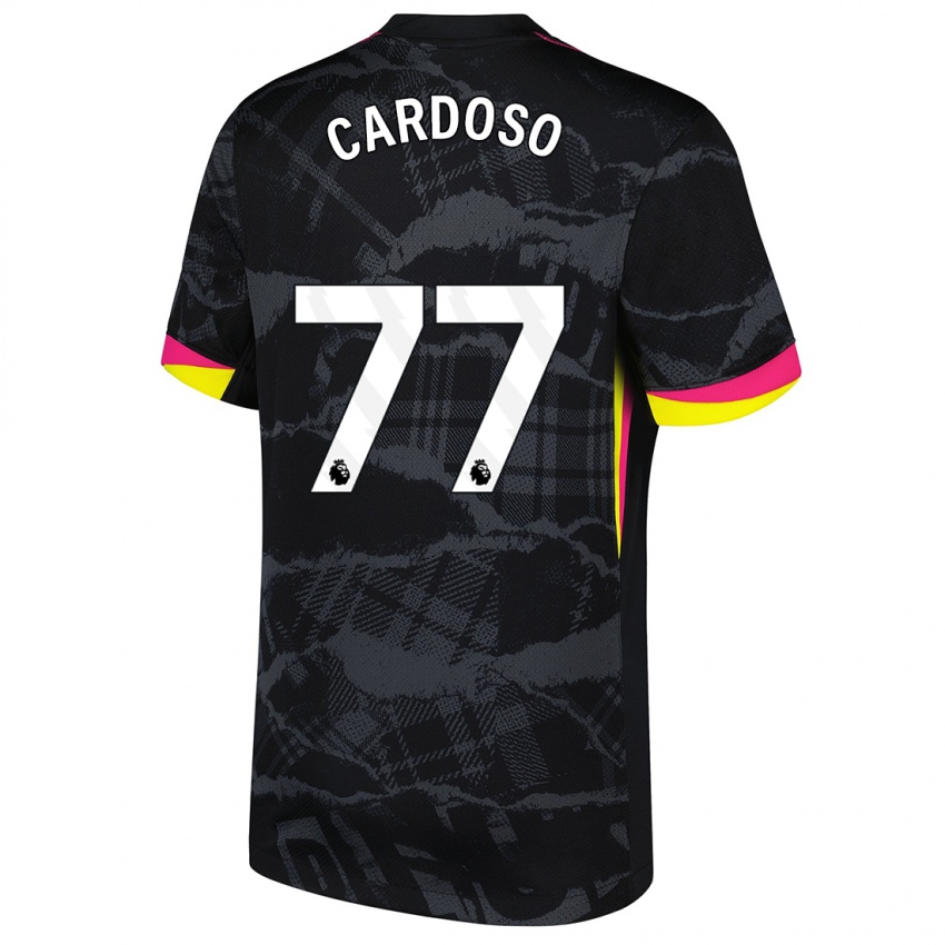 Pánské Leo Cardoso #77 Černá Růžová Třetí Hráčské Dresy 2024/25 Dres