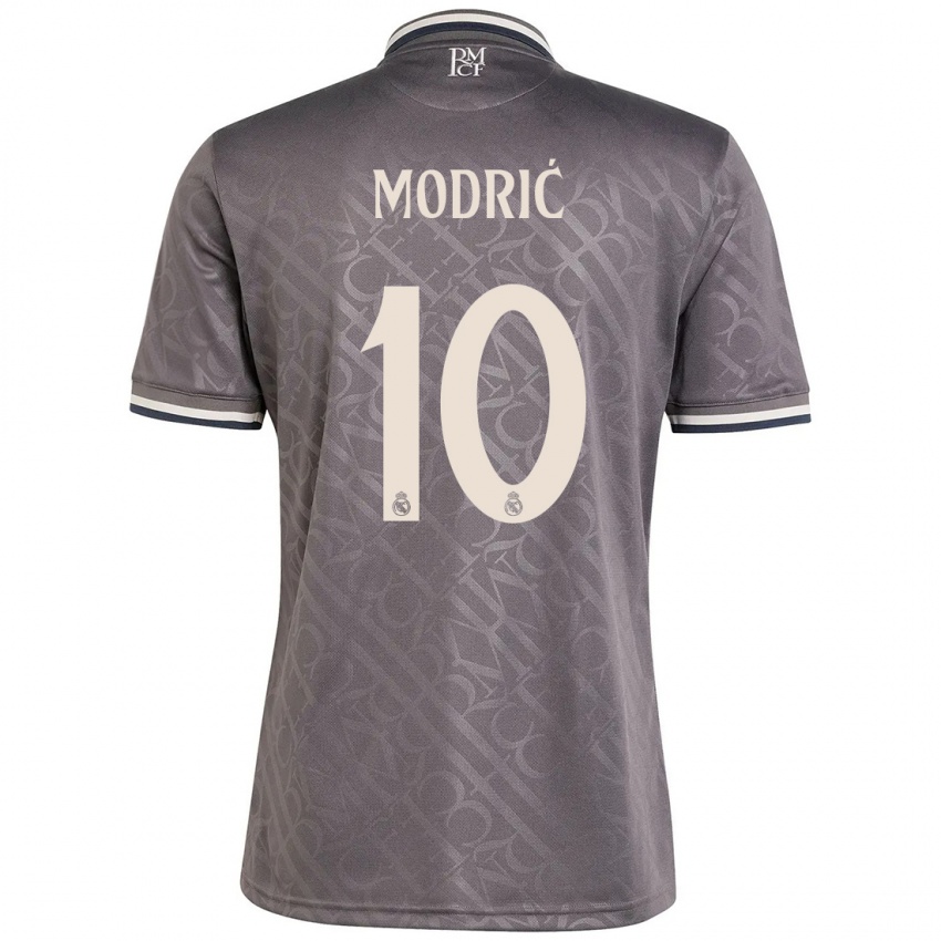 Pánské Luka Modric #10 Dřevěné Uhlí Třetí Hráčské Dresy 2024/25 Dres