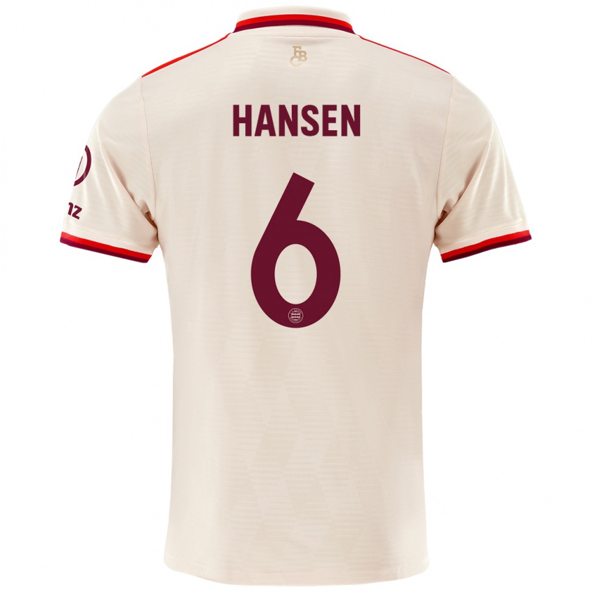 Pánské Tuva Hansen #6 Prádlo Třetí Hráčské Dresy 2024/25 Dres