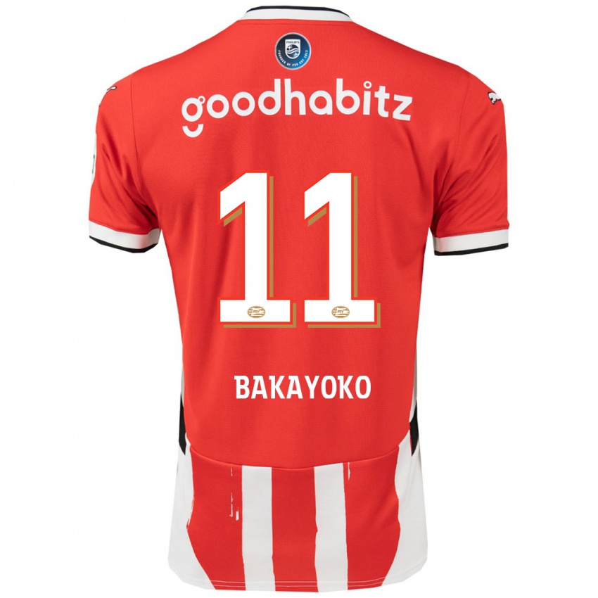 Dámské Johan Bakayoko #11 Červená Bílá Domů Hráčské Dresy 2024/25 Dres