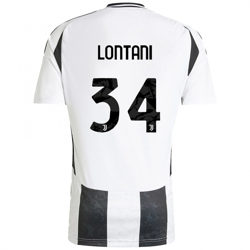 Dámské Matteo Lontani #34 Bílá Černá Domů Hráčské Dresy 2024/25 Dres