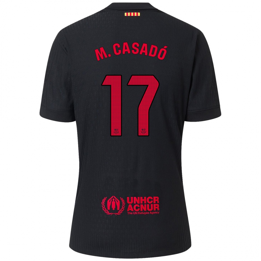 Dámské Marc Casado #17 Černá Červená Daleko Hráčské Dresy 2024/25 Dres