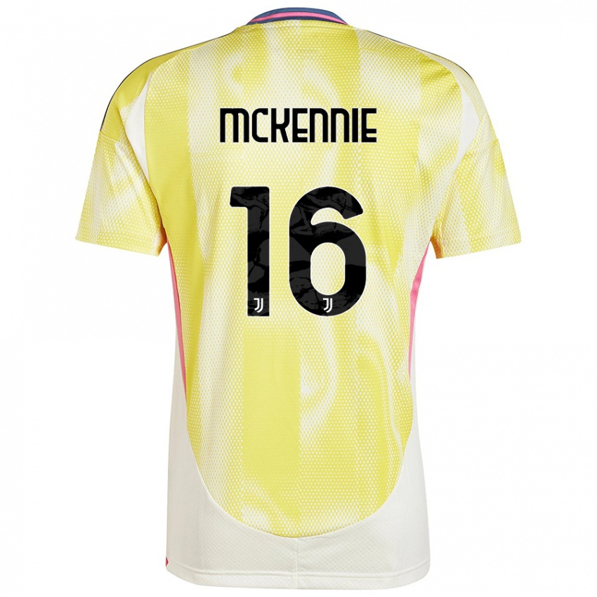 Dámské Weston Mckennie #16 Solární Žlutá Daleko Hráčské Dresy 2024/25 Dres