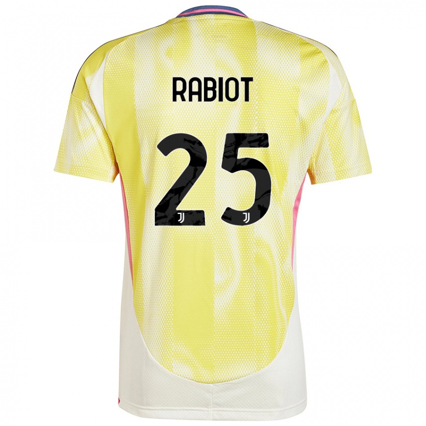 Dámské Adrien Rabiot #25 Solární Žlutá Daleko Hráčské Dresy 2024/25 Dres