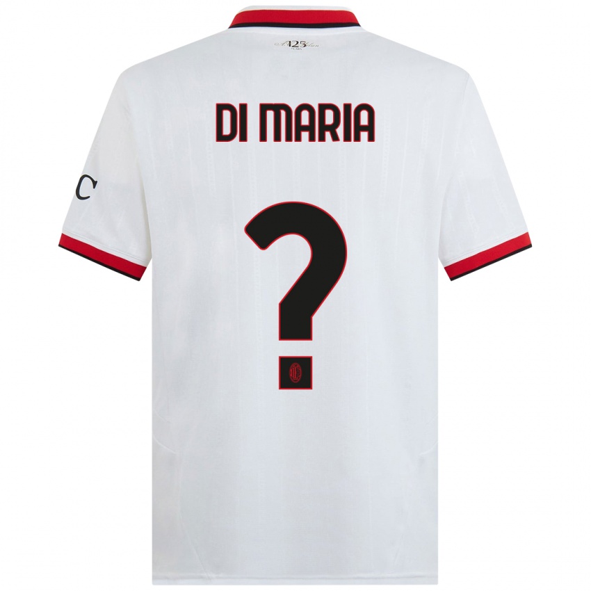 Dámské Alessandro Di Maria #0 Bílá Černá Červená Daleko Hráčské Dresy 2024/25 Dres