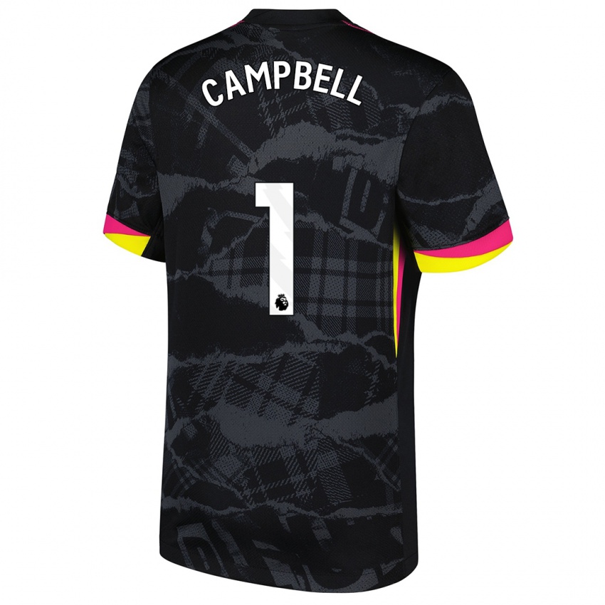 Dámské Luke Campbell #1 Černá Růžová Třetí Hráčské Dresy 2024/25 Dres