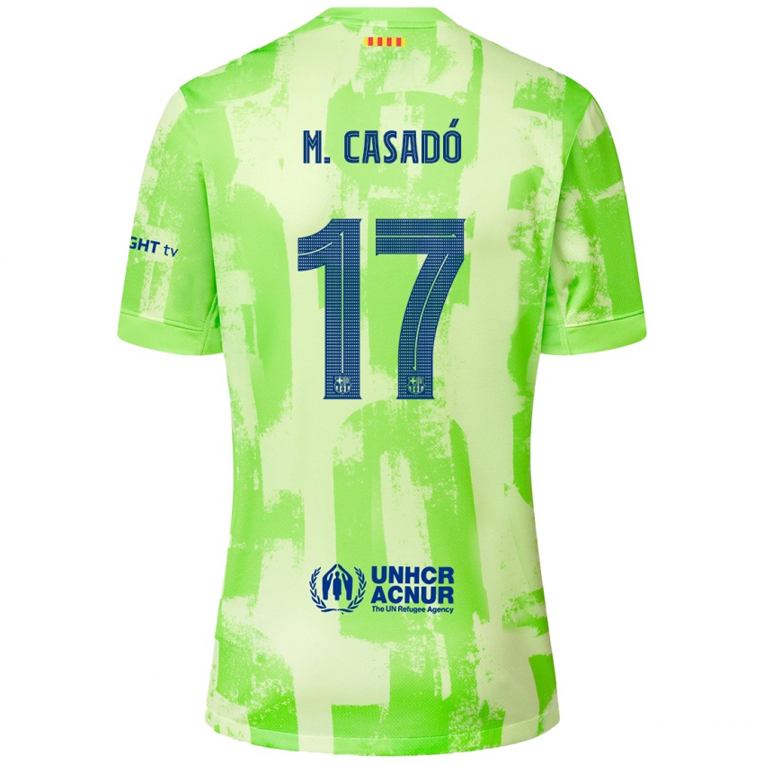 Dámské Marc Casado #17 Vápno Třetí Hráčské Dresy 2024/25 Dres