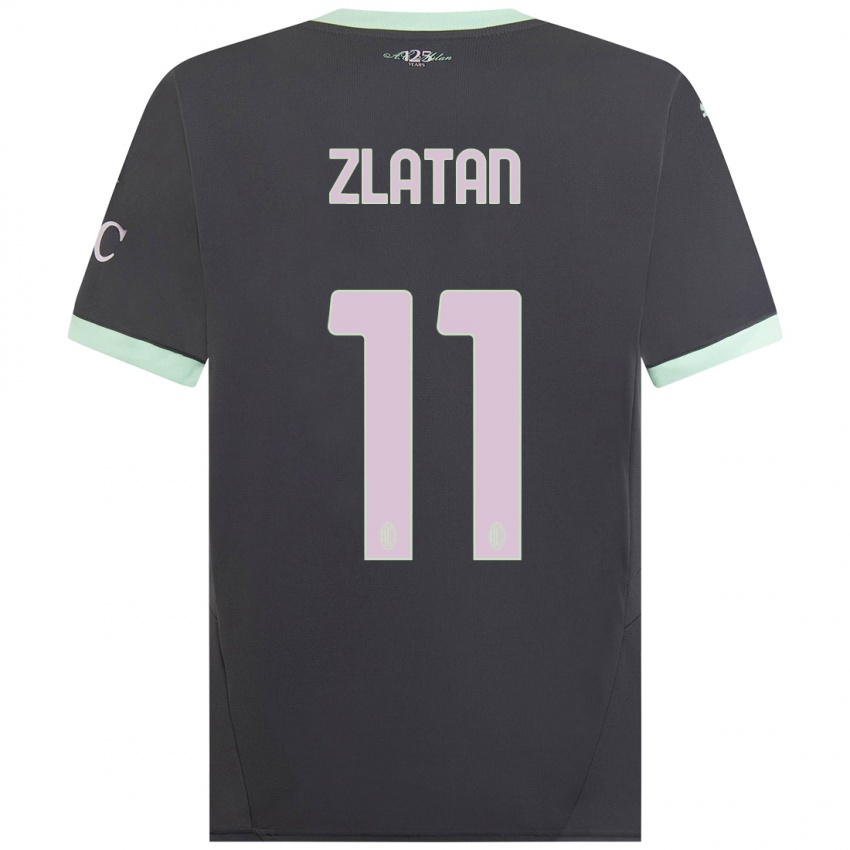 Dámské Zlatan Ibrahimovic #11 Šedá Třetí Hráčské Dresy 2024/25 Dres