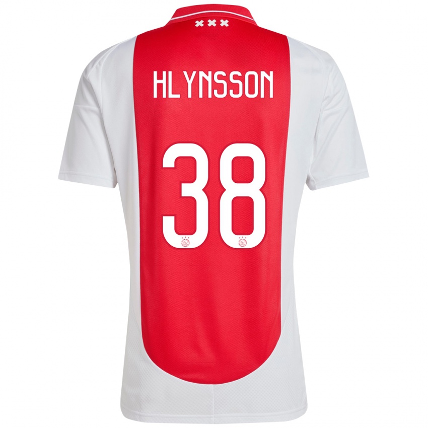 Dětské Kristian Hlynsson #38 Červená Bílá Domů Hráčské Dresy 2024/25 Dres