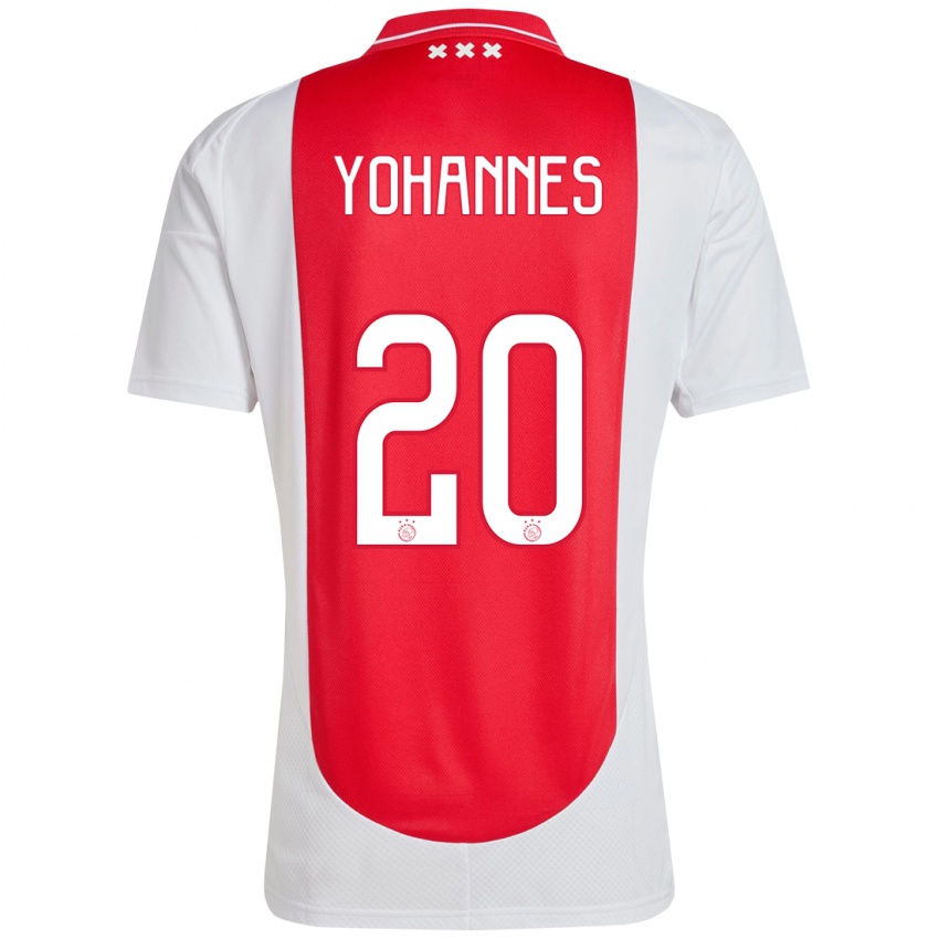 Dětské Lily Yohannes #20 Červená Bílá Domů Hráčské Dresy 2024/25 Dres